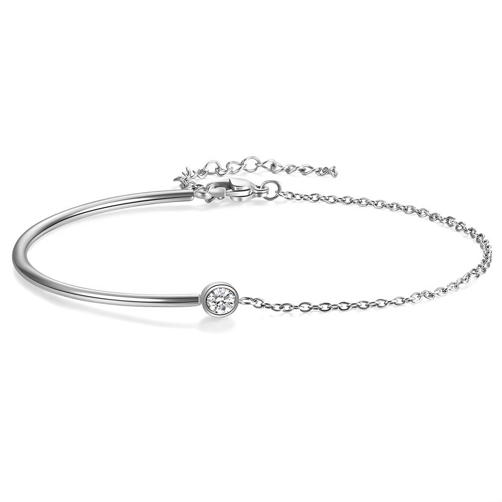 Sølv Half-Bangle Armbånd