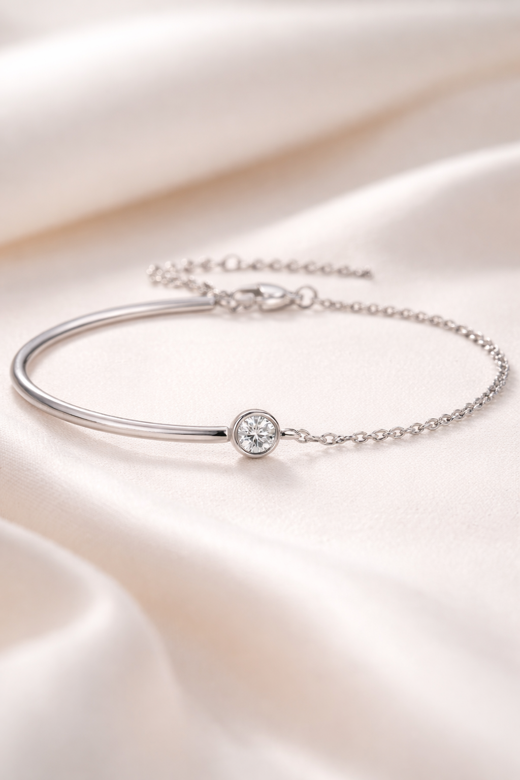 Sølv Half-Bangle Armbånd